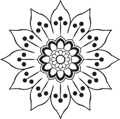 Ornamental luxury mandala pattern design