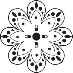 Ornamental luxury mandala pattern design