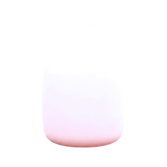 serene pink gradient glass elegant 3d model for modern home decor, isolated on transparent background