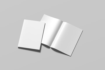 A4  Brochure Catalog Balnk Mockup