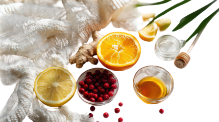 Warm Winter Remedy: Citrus Fruits, Honey, and Cranberries