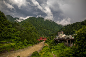 Summer in Unazuki Onsen Village, Toyama Prefecture, Japan