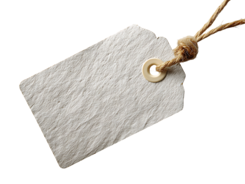 tag label in the middle product identifier