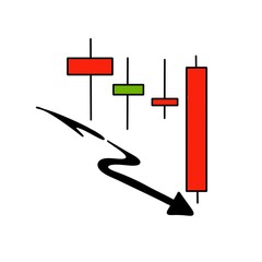 The trading market shows a decline