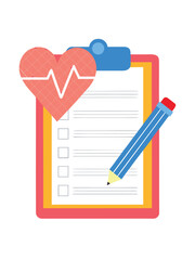 3d comprehensive health checkup checklist featuring eps vector  