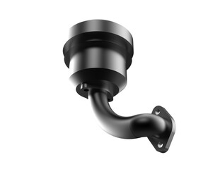 Heavy-Duty Industrial Engine Air Filter and Exhaust Pipe - Meticulously Rendered 3D Automotive...