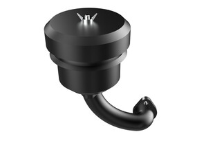 Heavy-Duty Industrial Engine Air Filter and Exhaust Pipe - Meticulously Rendered 3D Automotive...