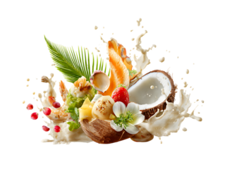 tahiti food in the middle page artwork