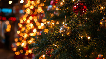 christmas tree with lights