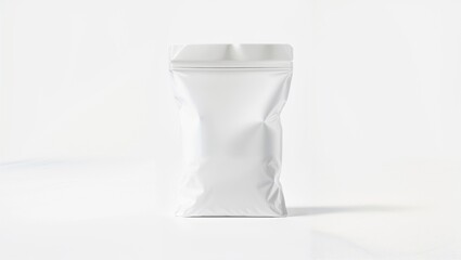 Empty Package: A minimalist depiction of a sealed, blank package, ideal for product mockups and demonstrating a versatile blank canvas ready to showcase branding or designs.