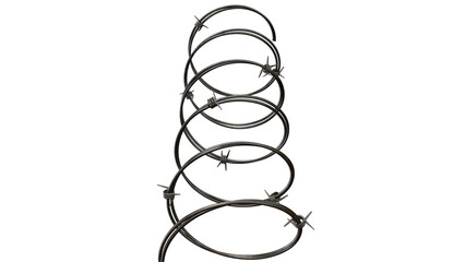 Barbed Wire Spring Shape Element