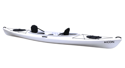 seamless kayak adventure explore serene waters with this pristine 3d model, isolated on transparent background