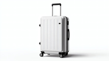 White Minimalist Hardshell Luggage