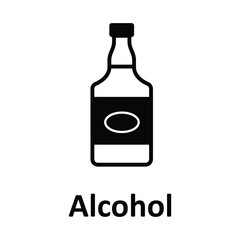 Alcohol Vector icon which can easily modify or edit