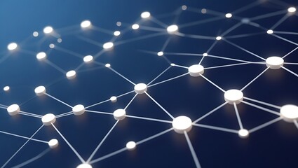 Abstract network connection technology background for science and data visualization use case