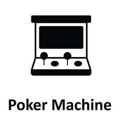 Poker Machine Vector icon which can easily modify or edit