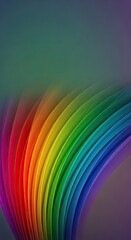 Naklejka premium Abstract Rainbow Gradient Wave Texture Vibrant Color Spectrum Curve Layers Design