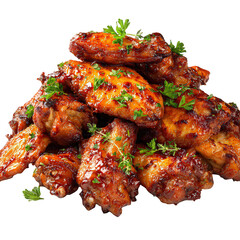 Delicious Glazed Chicken Wings with Fresh Herbs