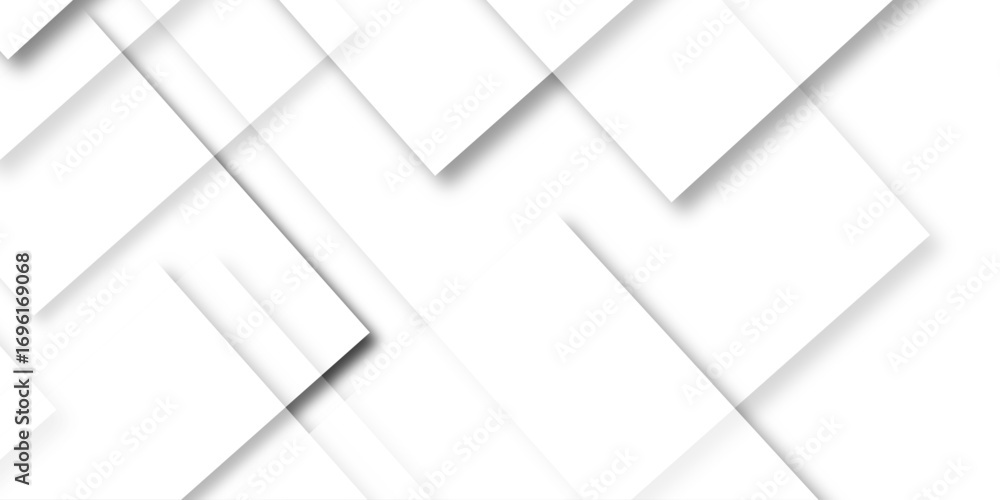 Poster abstract minimal geometric white and gray light banner pattern. white and grey modern minimalistic p