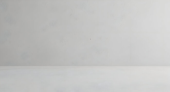 Minimalist aesthetic showcasing a textured white wall and floor backdrop evoking serenity