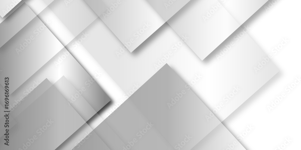 Poster modern luxury pattern of geometric white and gray color background, elegant abstract background with