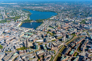 Hamburg Innenstadt mit Alster