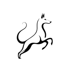 Playful Puppy Dog Vector Illustration – Cute Pet Animal Artwork