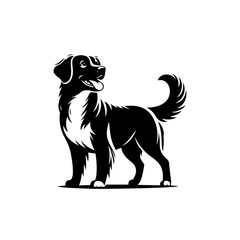 Cute Dog Vector Illustration – Playful Happy Puppy Pet Design