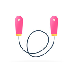 Jump rope icon, flat colored vector. Modern and minimalist design.