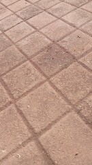 Brown Concrete Paving Blocks with Textured Surface