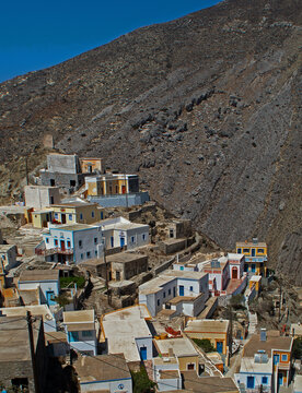 Olympos (Olymbos) the iconic hillside village on the island of Karpathos