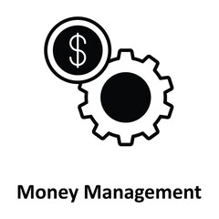 Money Management Vector icon which can easily modify or edit
