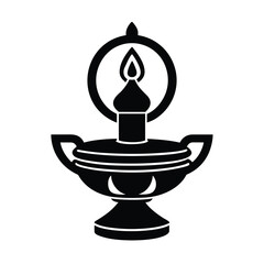 Kuthuvilakku Oil Lamp Icon