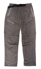 Trekking trousers isolated on transparent background, PNG Format