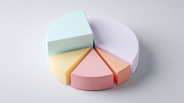 Pastel-colored pie chart graphic (3)