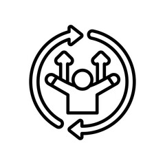 Continuous Improvement line icon