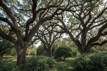 Fototapeta premium A cluster of trees