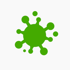 Simple virus icons. Mpox, Nipah virus, Monekypox. Cessation of public activities due to regional quarantine, novel coronavirus, COVID-19, Corona warning. Pirola, delta, Embola, arcturus, marburg, omic