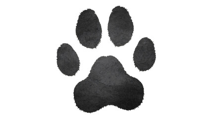Stylish paw print icon for pet lovers and animal care brands