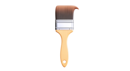 artists paintbrush 3d model of creative inspiration, passionate strokes, and artistic expression, isolated on transparent background