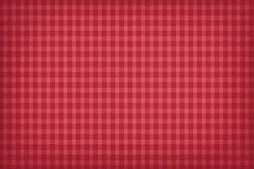 A background featuring a red plaid design with a soft pink tint