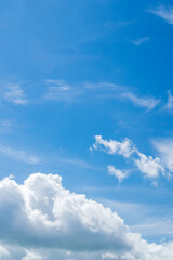 秋の空　夏の気配を残す青空と雲24