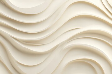 Abstract, flowing curves in light cream