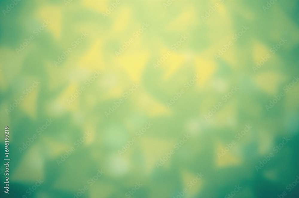 Poster light green and yellow geometric pattern with triangle motifs. a fresh, triangular design template. 