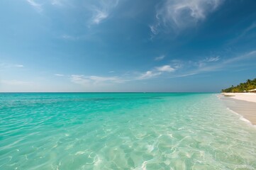 A wide-angle view of the ocean horizon