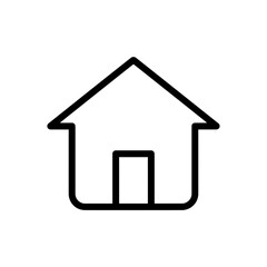 Simple house icon isolated on transparent background