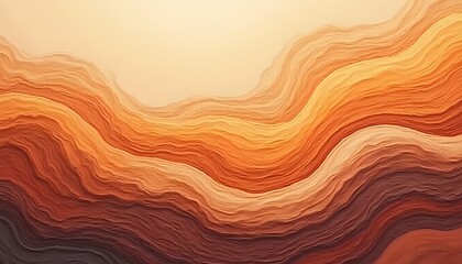 Organic curl pattern background with earth tone colors, natural textures, flowing lines
