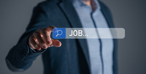 Man searching new business opportunity. Digital marketing strategy, development creative solutions
