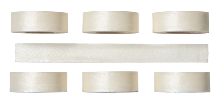 Set of light beige/cream-colored rectangular and circular shapes - Powered by Adobe