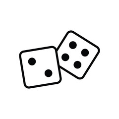 Dice Vector icon which can easily modify or edit